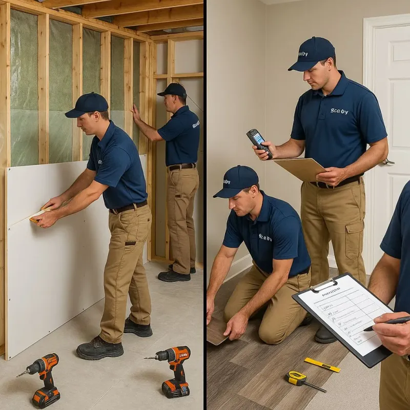 Repairs and Reconstruction process in Temperance, MI